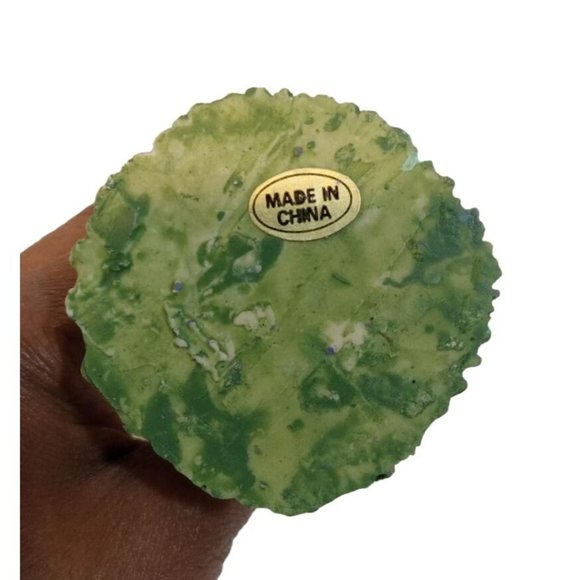 World Bazaars Male Bunny Rabbit 12" Ceramic Figurine Holding Green Flower Pot - Picture 9 of 10